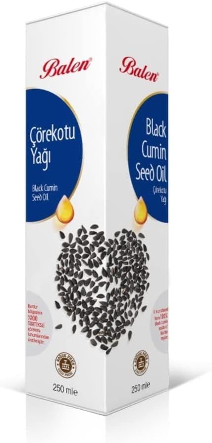Balen 250 ml Organik Çörekotu Yağı Soğuk Pres