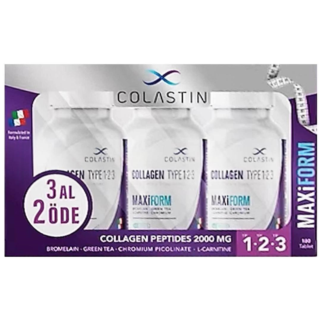 Colastin Maxiform Kolajen I-II-III Güzellik ve Form Bir Arada 180 Tablet - 3 Al 2 Öde