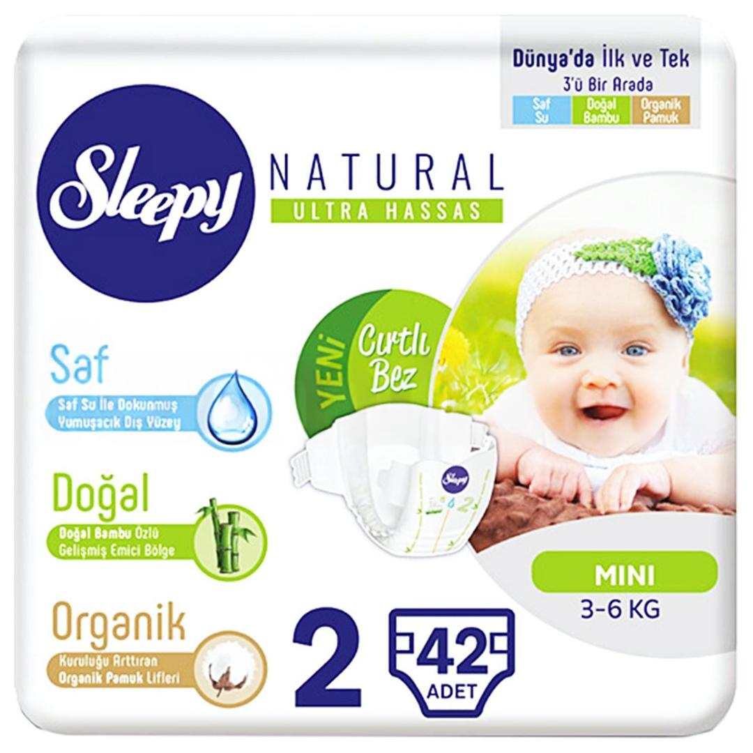 Sleepy Natural Ultra Hassas Bebek Bezi 2 Numara 42'li