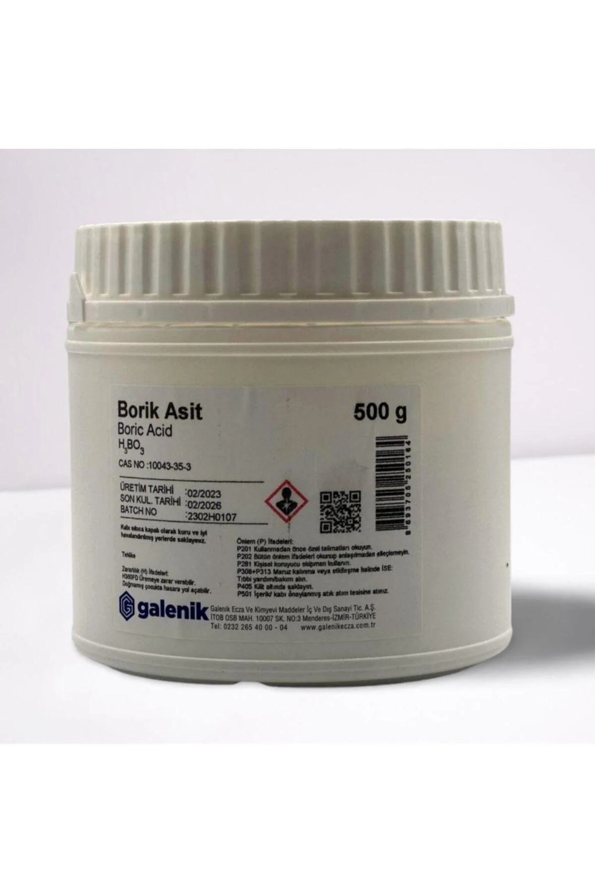 BORIK ASIT 500 GR GALENIK