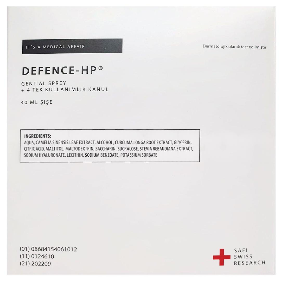 Defence Hp Genital Sprey +4 Tek Kullanımlık Kanül 40 ml