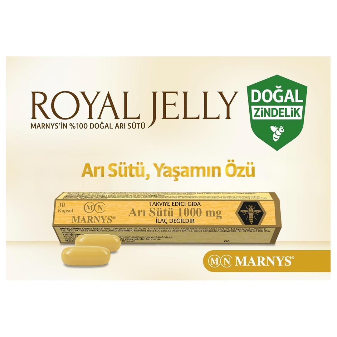 Marnys Royal Jelly 1000 mg 30 Kapsül