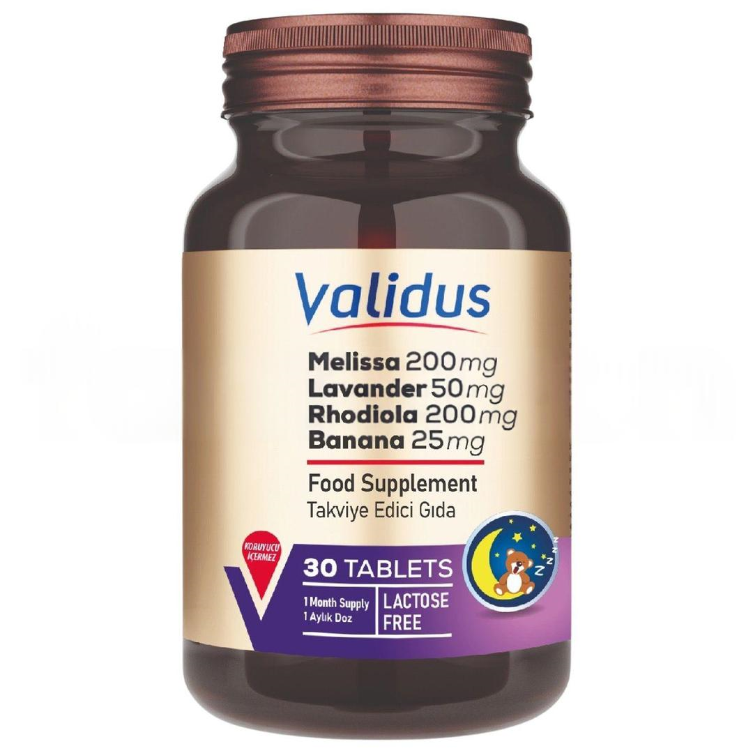 Validus Lavander + Banana + Melissa + Rhodiola + Jasmin 30 Tablet