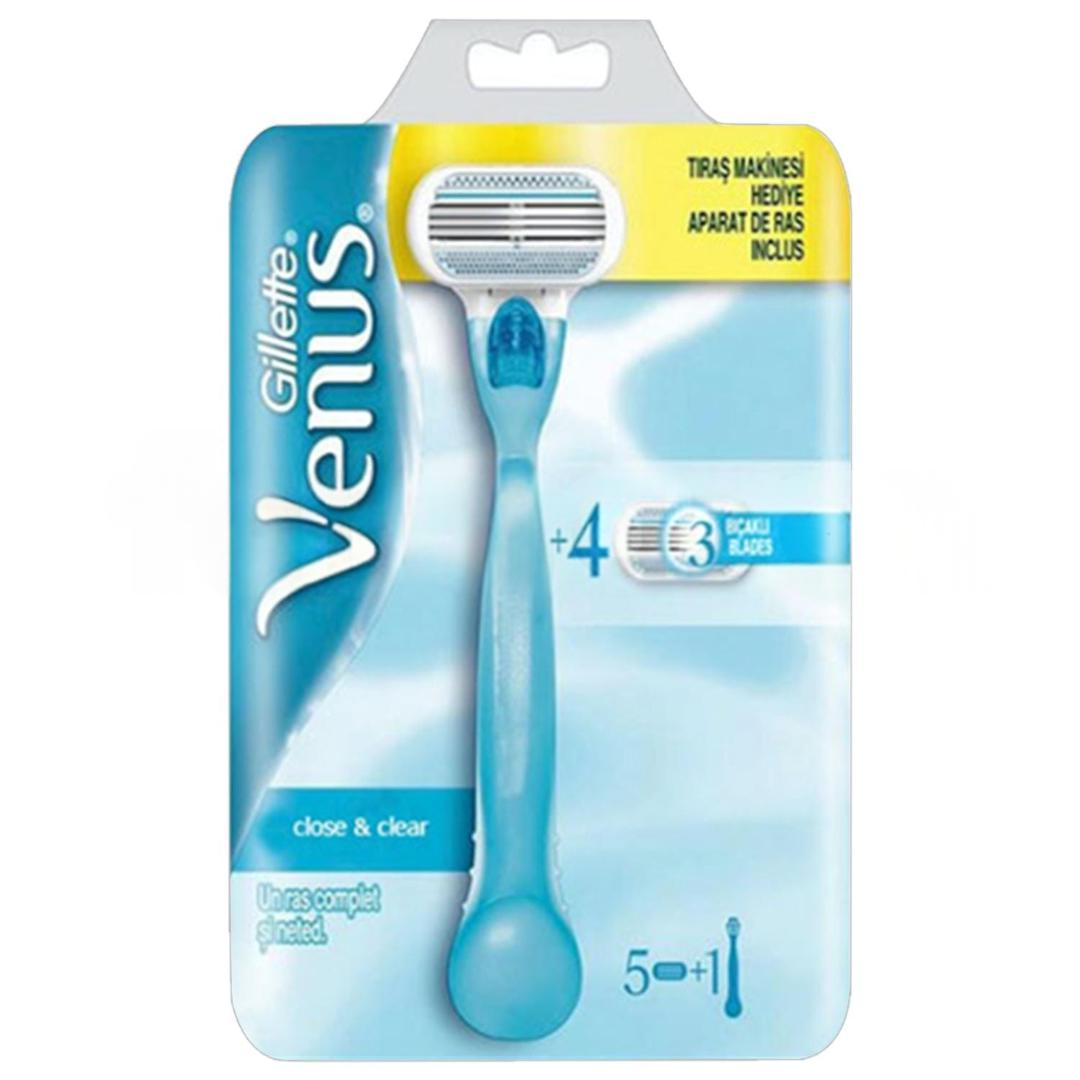 Gillette Venus Yedek Başlık 5'li + Tıraş Bıçağı Hediye