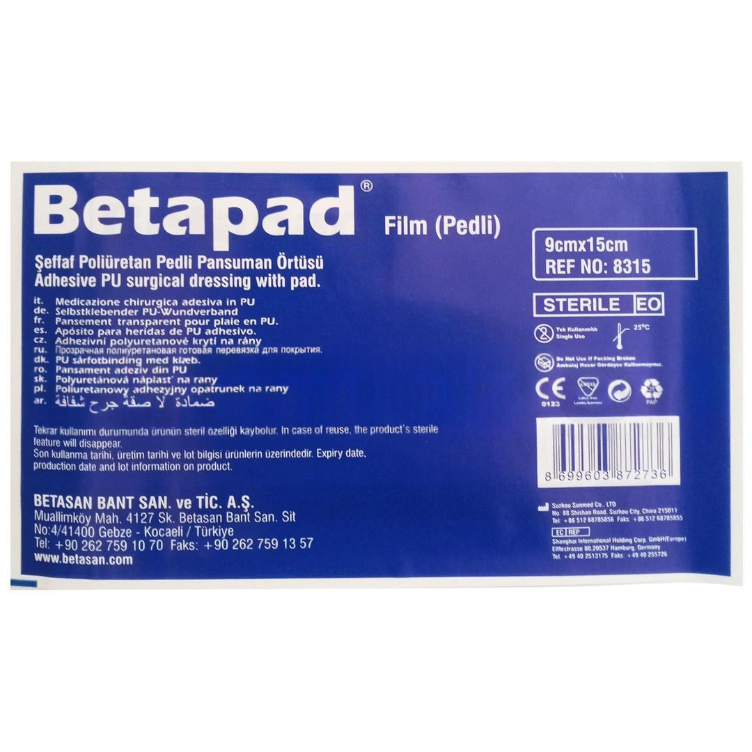 Betapad Film Pedli Yara Örtüsü 9 x 15 cm