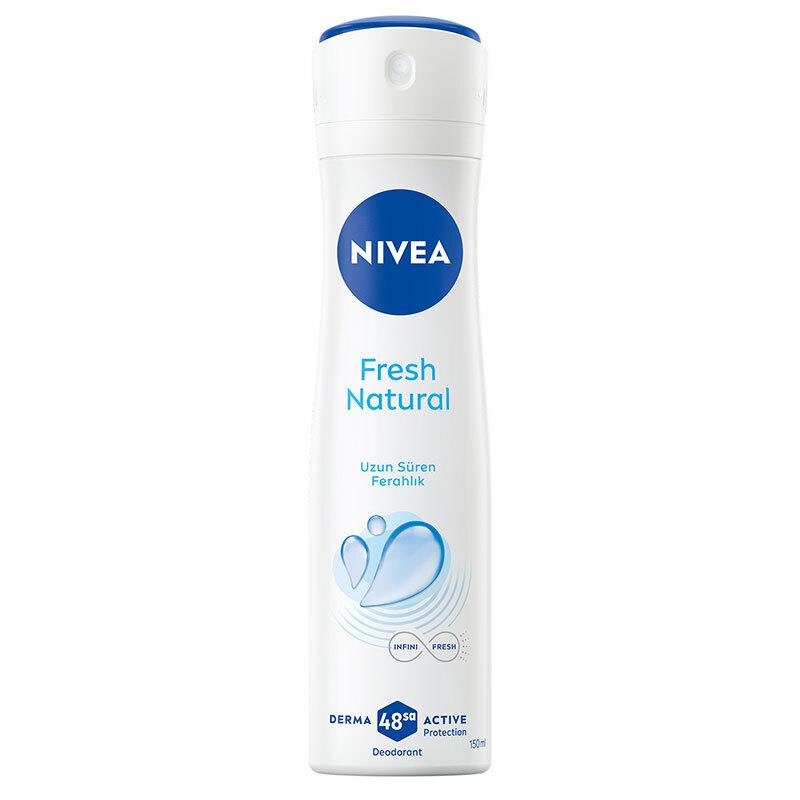 Nivea Kadın Sprey Deodorant Fresh Natural 150 ml - Ter Kokusuna Karşı 48 Saat Koruma
