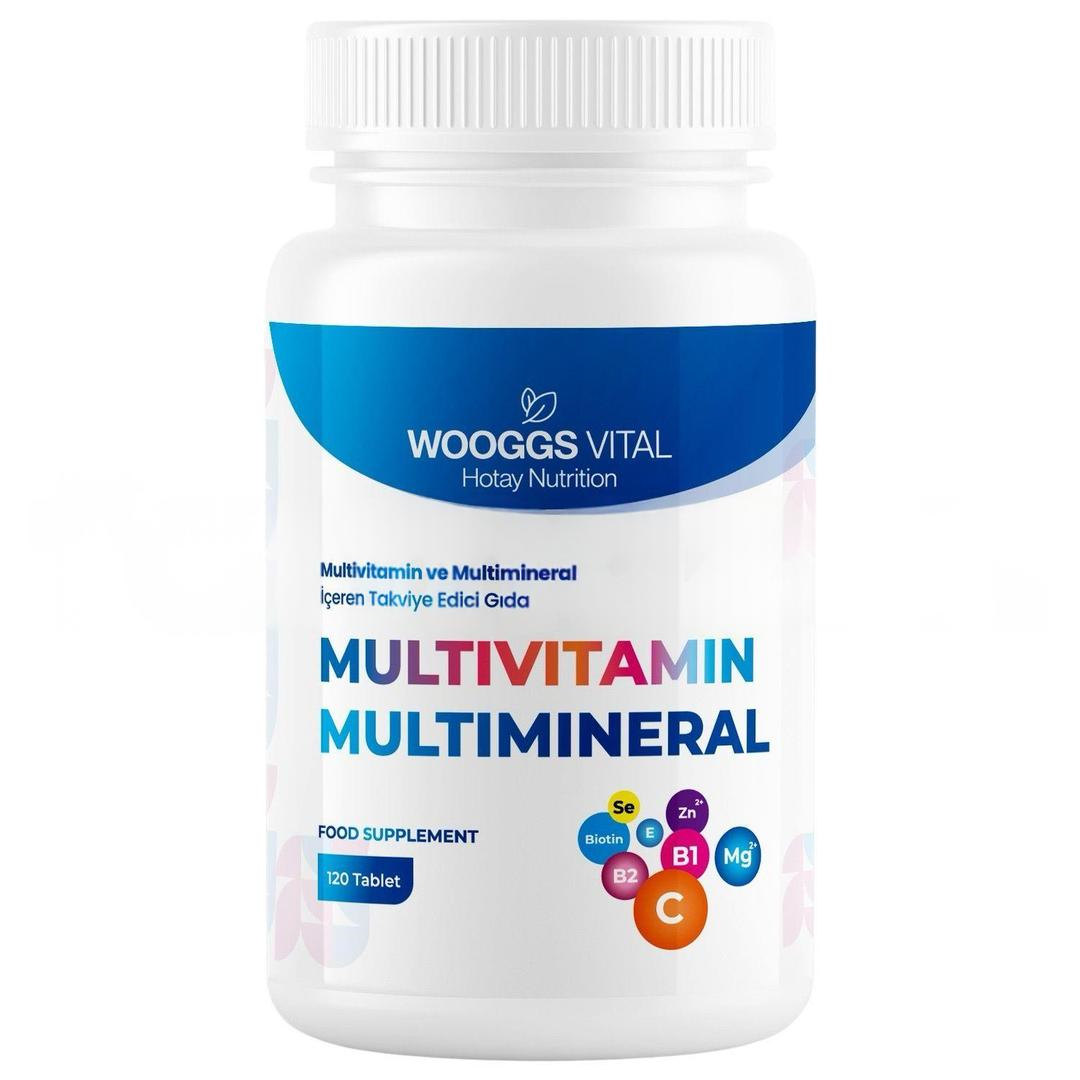 Wooggs Vital Multivitamin ve Multimineral İçeren Takviye Edici Gıda 120 Tablet