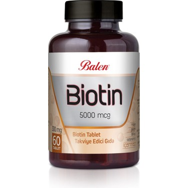 Balen Biotin 300 mg 60 Tablet