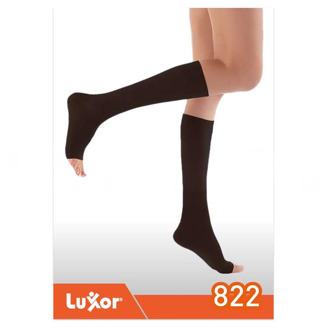 Luxor CCL 2 Dizaltı Burnu Açık Varis Çorabı Siyah 23-32 mmhg No: 1