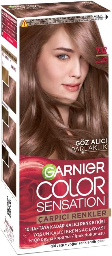 Garnier Çarpıcı Renkler 7.12 İnci Kumral Saç Boyası