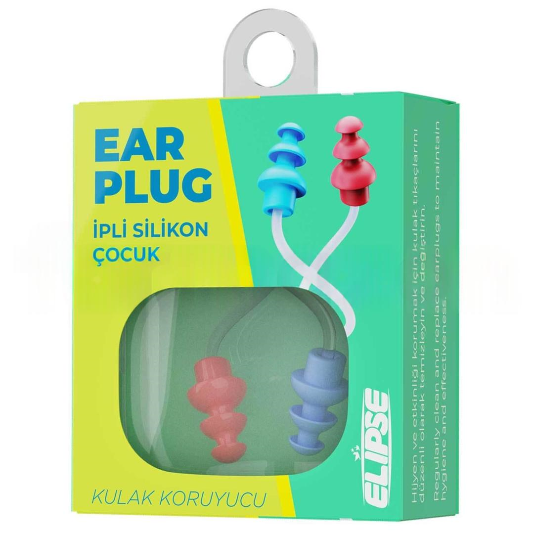 Elipse Kulak Tıkacı İpli Silikon Çocuk