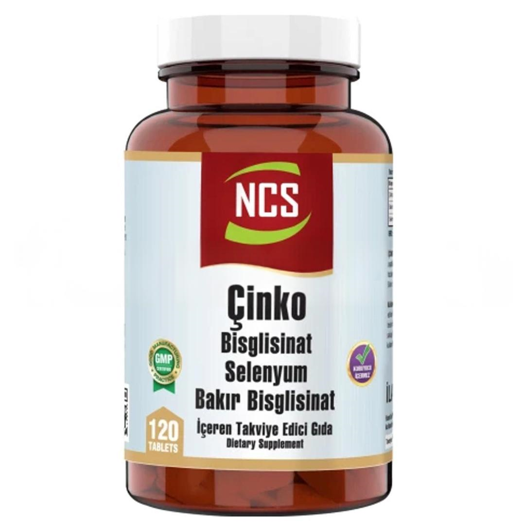 Ncs Çinko Bisglisinat Selenyum Bakır Bisglisinat 120 Tablet