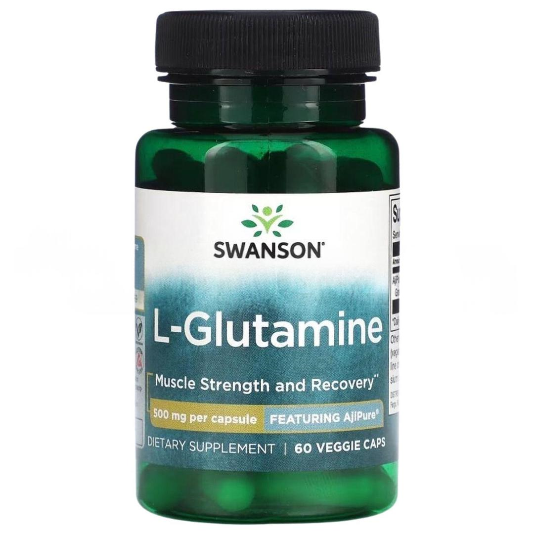 Swanson L-Glutamine 500 Mg 60 Veg Kapsül - İthal