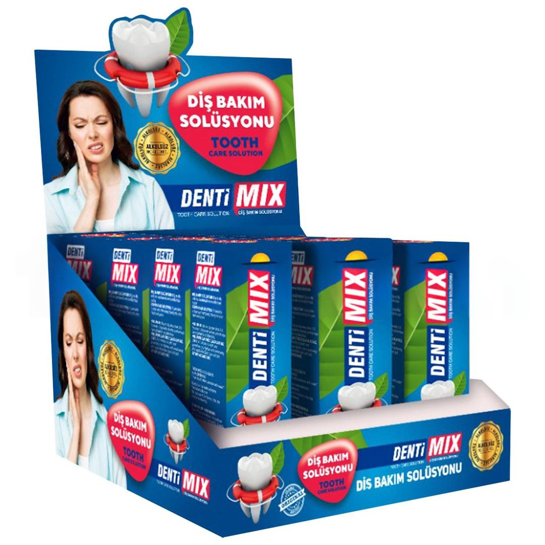 Denti Mix Diş Bakım Solüsyonu 20 ml - 12'li Stant