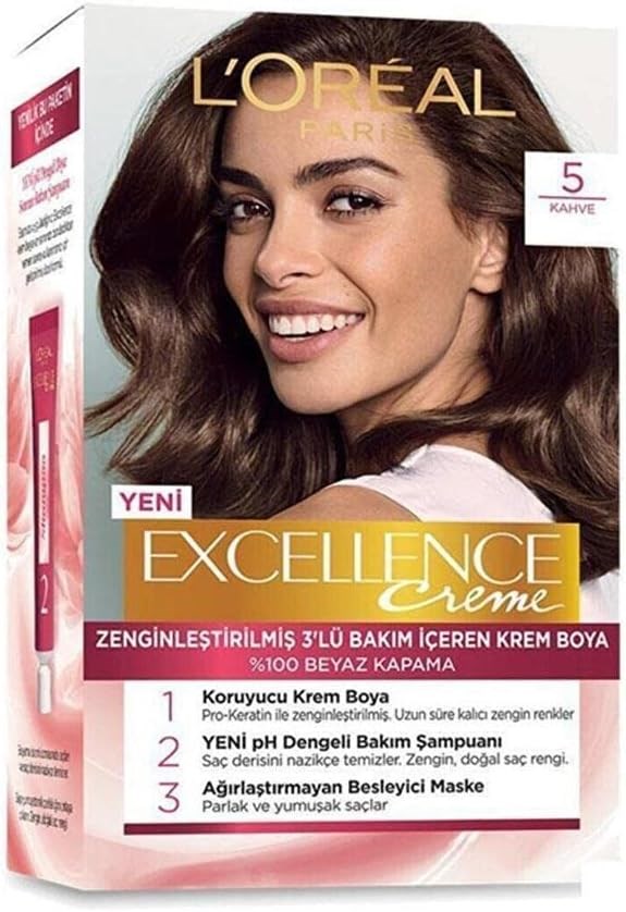 Loreal Paris Excellence 5 Kahve Saç Boyası