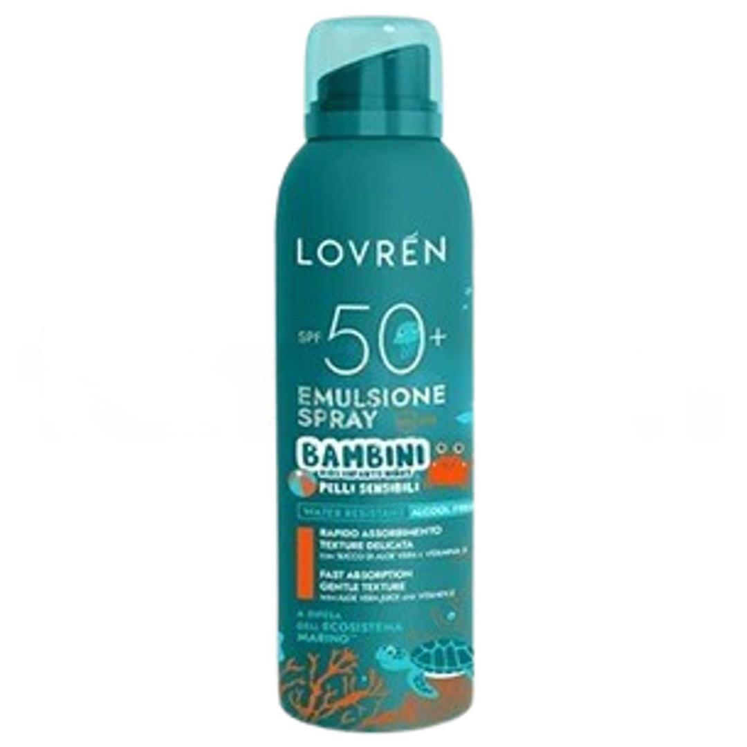 Lovren Solaire Emulsion Spray Spf50+ Children And Sensitive Skin Çocuklar ve Hassas Ciltler İçin Güneç Kremi 150 ml