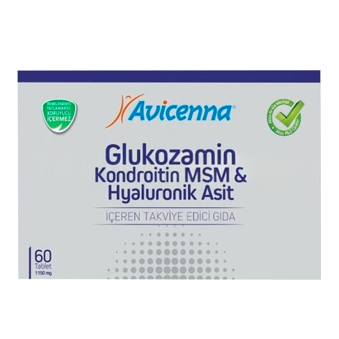 Avicenna Glukozamin Kondroitin MSM & Hyaluronik Asit 60 Tablet