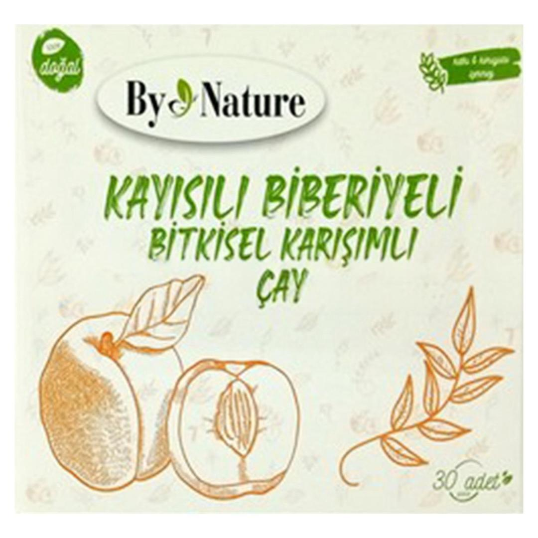 Bynature Kayısılı Biberiyeli Bitkisel Karışımlı Çay 30'lu