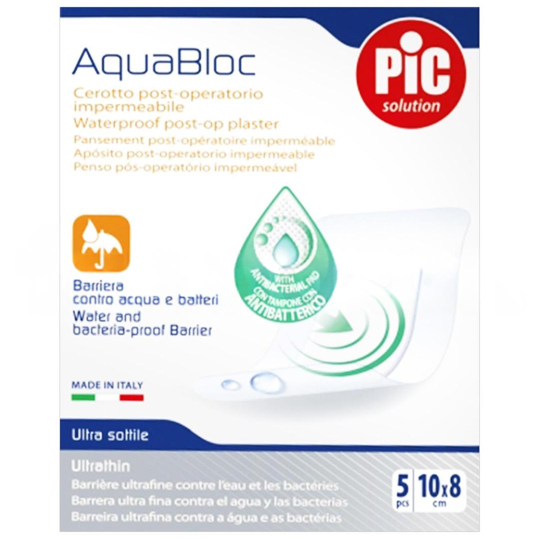 Pic Aquabloc Su Geçirmez Pedli Antibakteriyel Film Yara Örtüsü 8 cm x 10 cm 5'li