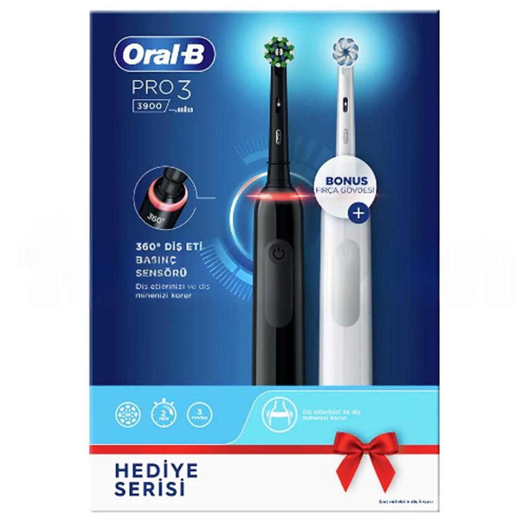 Oral-B Pro 3 3900 360 Diş Eti Basınç Sensörlü Diş Fırçası 2'li Set