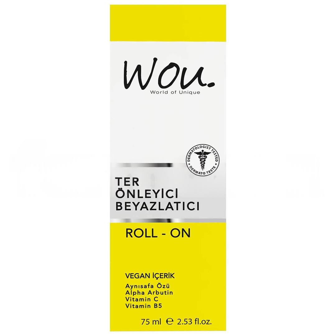 Wou Ter Önleyici Beyazlatıcı Roll-On Deodorant 75 ml