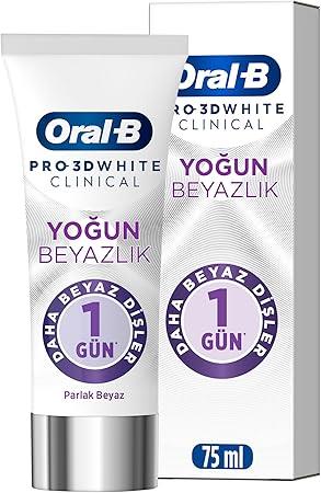 Oral-B Pro 3D White Clinical Yoğun Beyazlık Parlak Mükemmellik Diş Macunu 75 ml