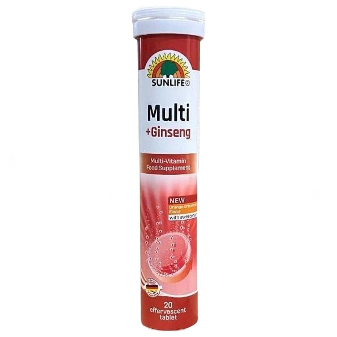 Sunlife Multivitamin Mineral Ginseng 20 Efervesan Tablet