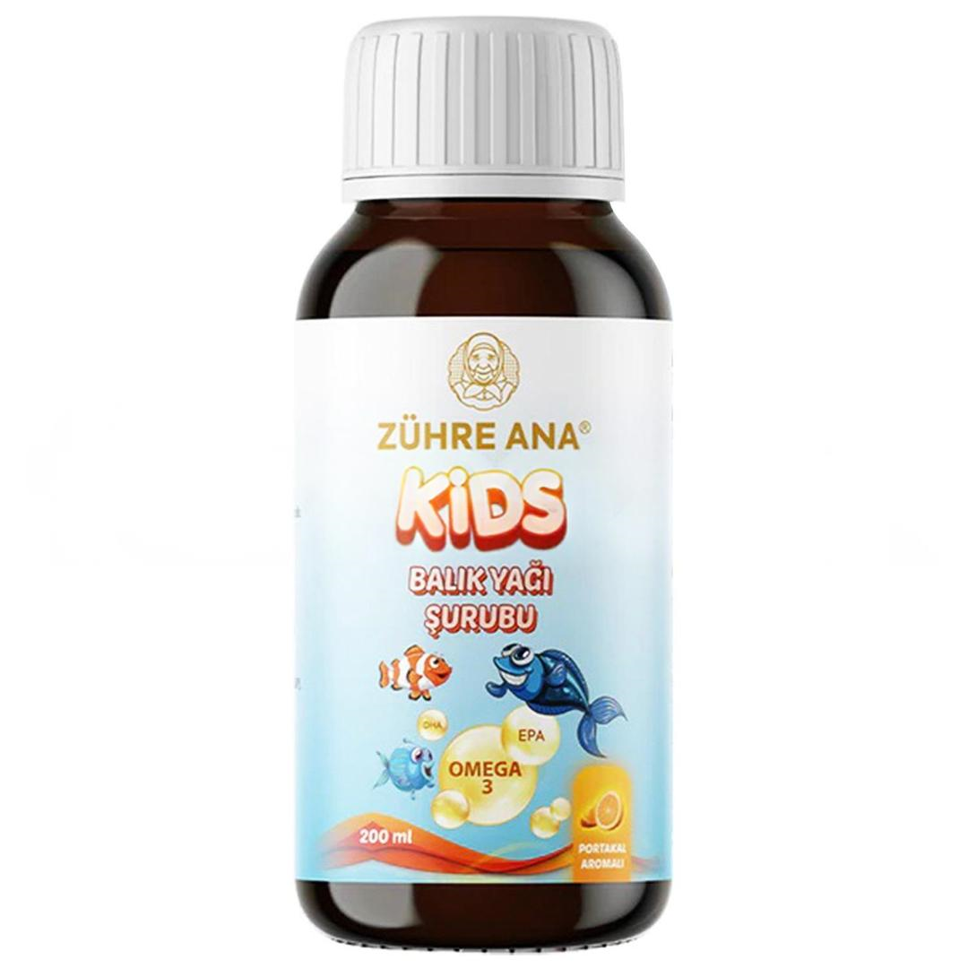 Zühre Ana Kids Balık Yağı Şurubu 200 ml