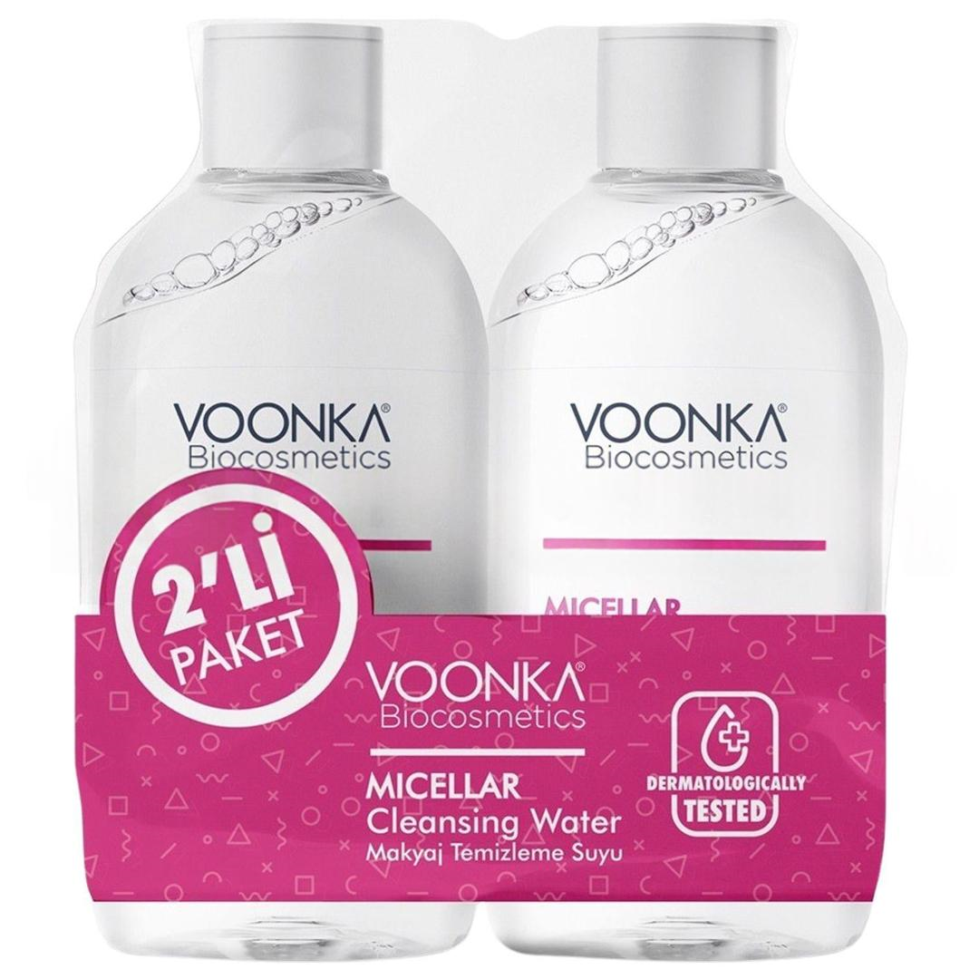 Voonka Biocosmetics Atelocollagen Cilt ve Makyaj Temizleme Suyu 500 ml - İkincisi Hediye