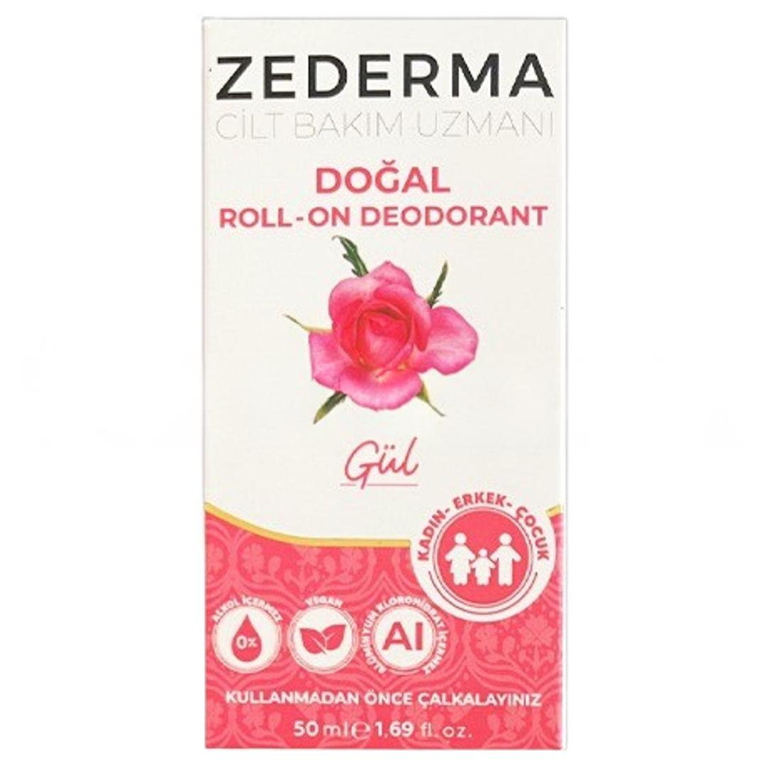 Zederma Doğal Roll-On Deodorant Gül 50 ml