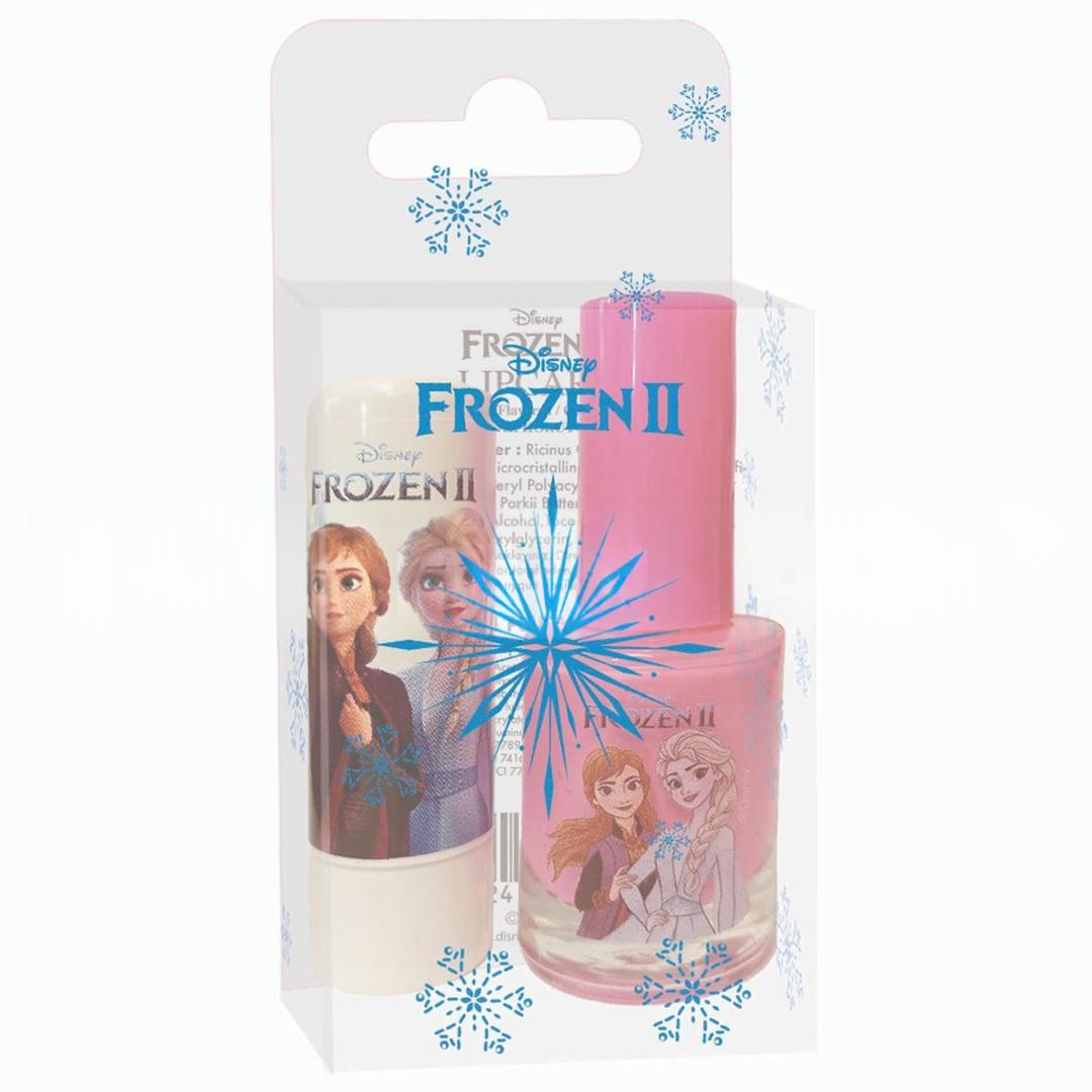 Disney Frozen Lisanslı Dudak Koruyucu ve Oje Seti