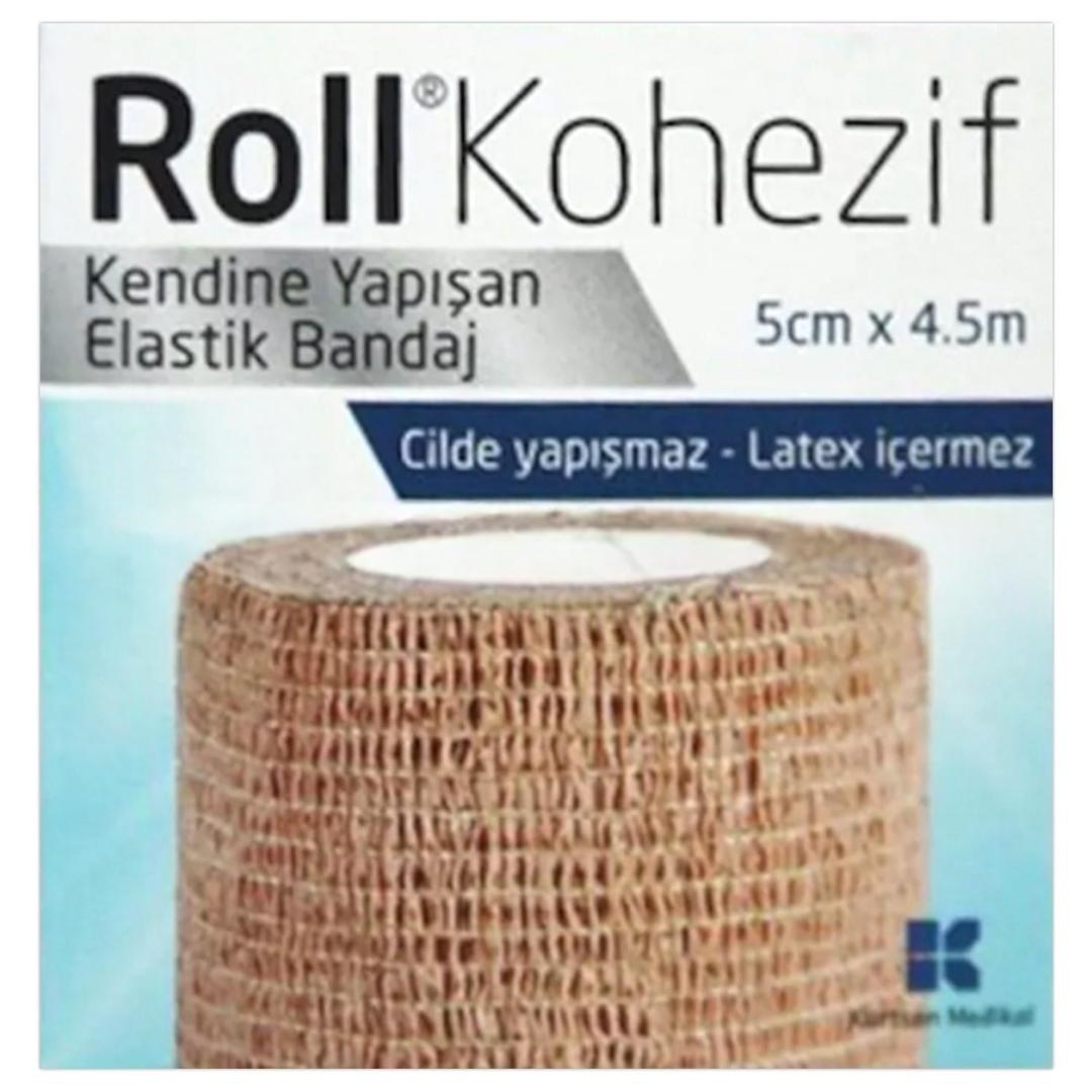 Roll Kohezif Yapışkanlı Bandaj 2,5 cm x 4,5 m