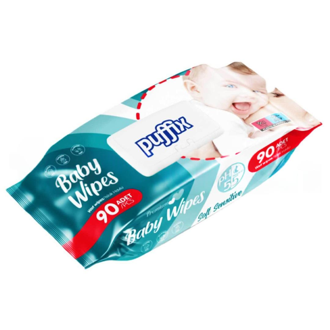 Puffix Baby Wipes Islak Mendil 90 Yaprak