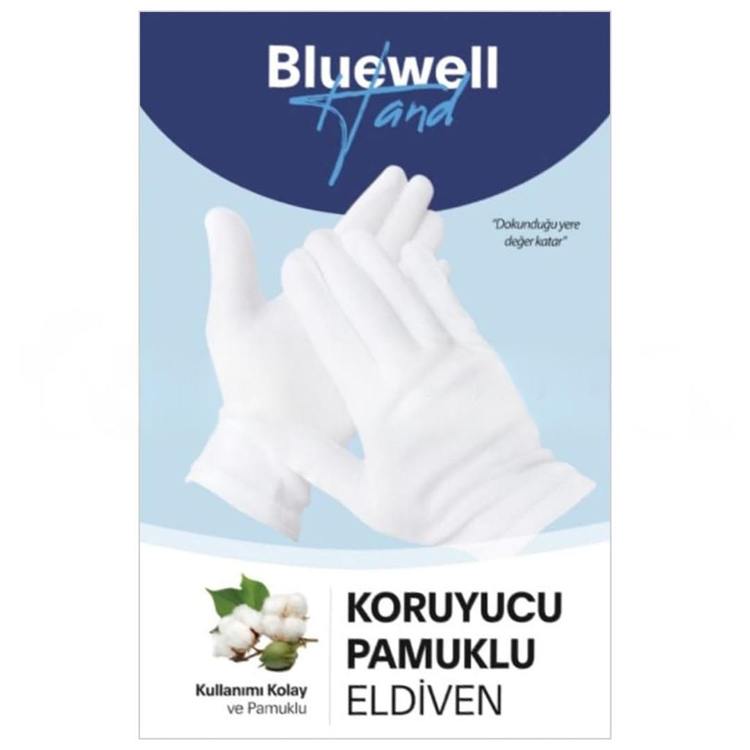 Bluewell Koruyucu Pamuklu Egzama Eldiveni Medium