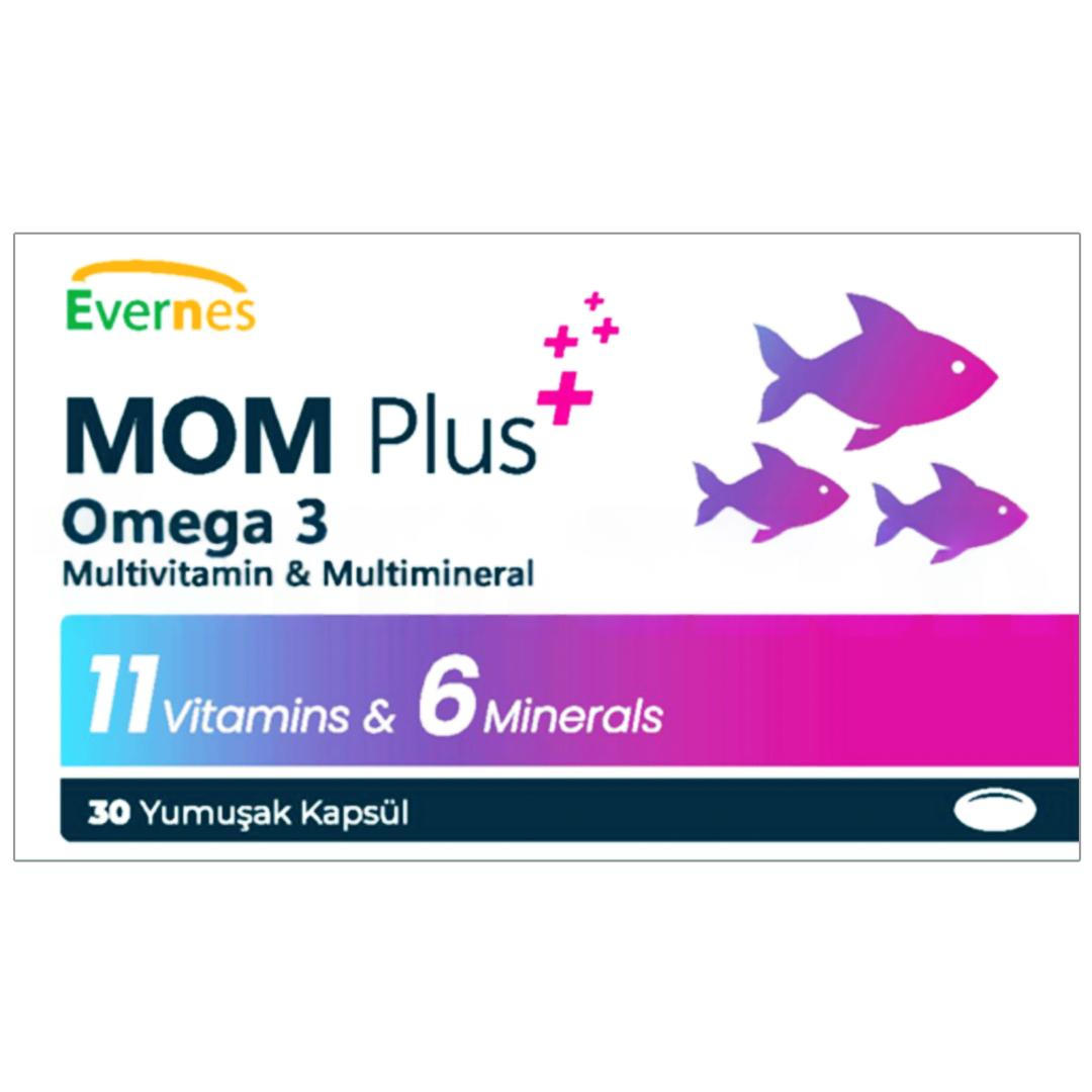 Evernes Mom Plus 30 Yumuşak Kapsül