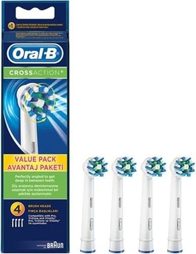 Oral B D103 Vitality Pro Cross Action Şarjlı Diş Fırçası yedek başlığı 3+1