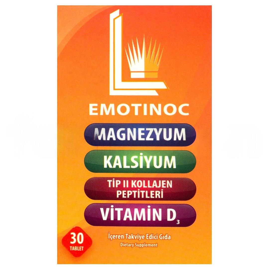 Emotinoc Magnezyum Kalsiyum 30 Tablet