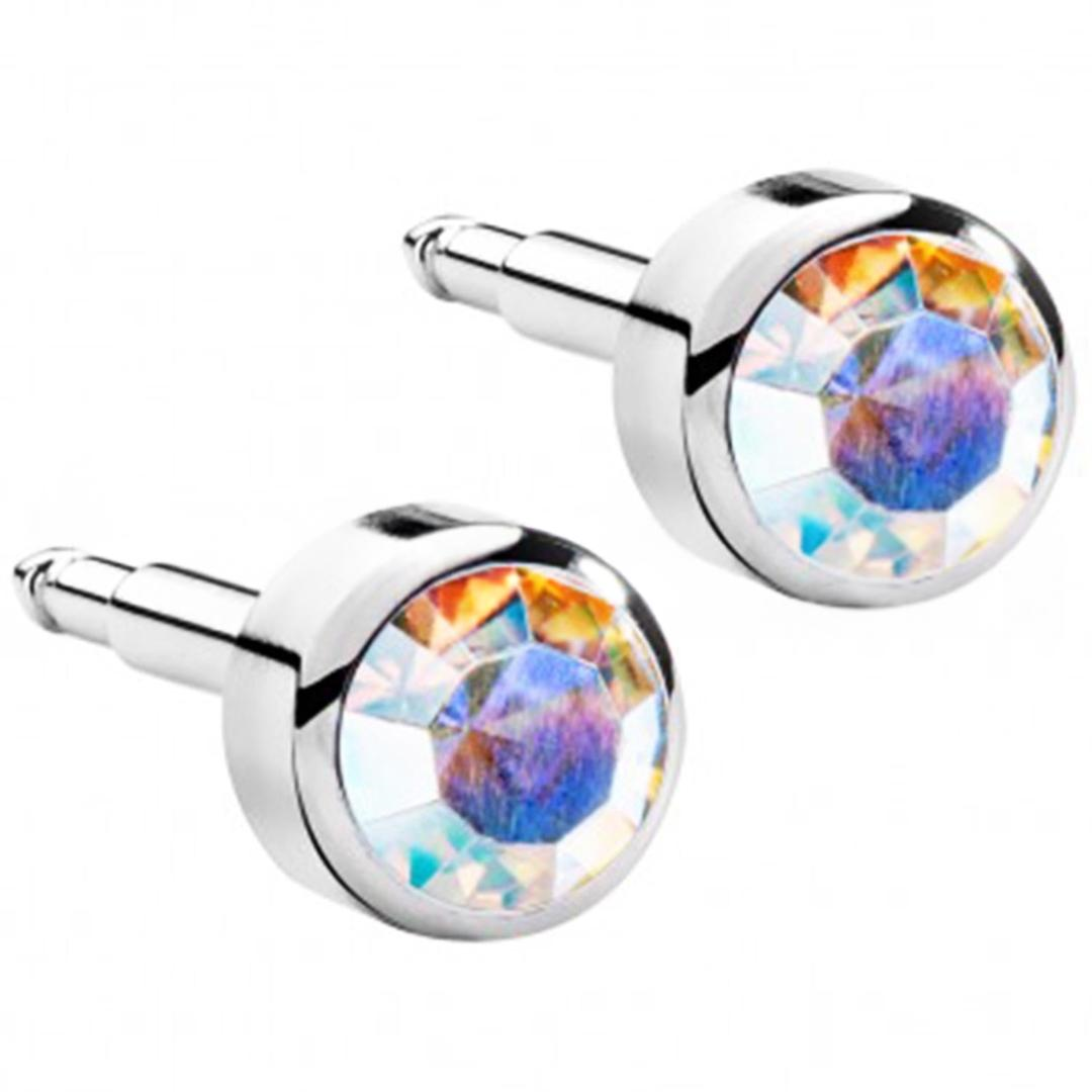 Nina Gold Rock Crystal Küpe - 1 Çift