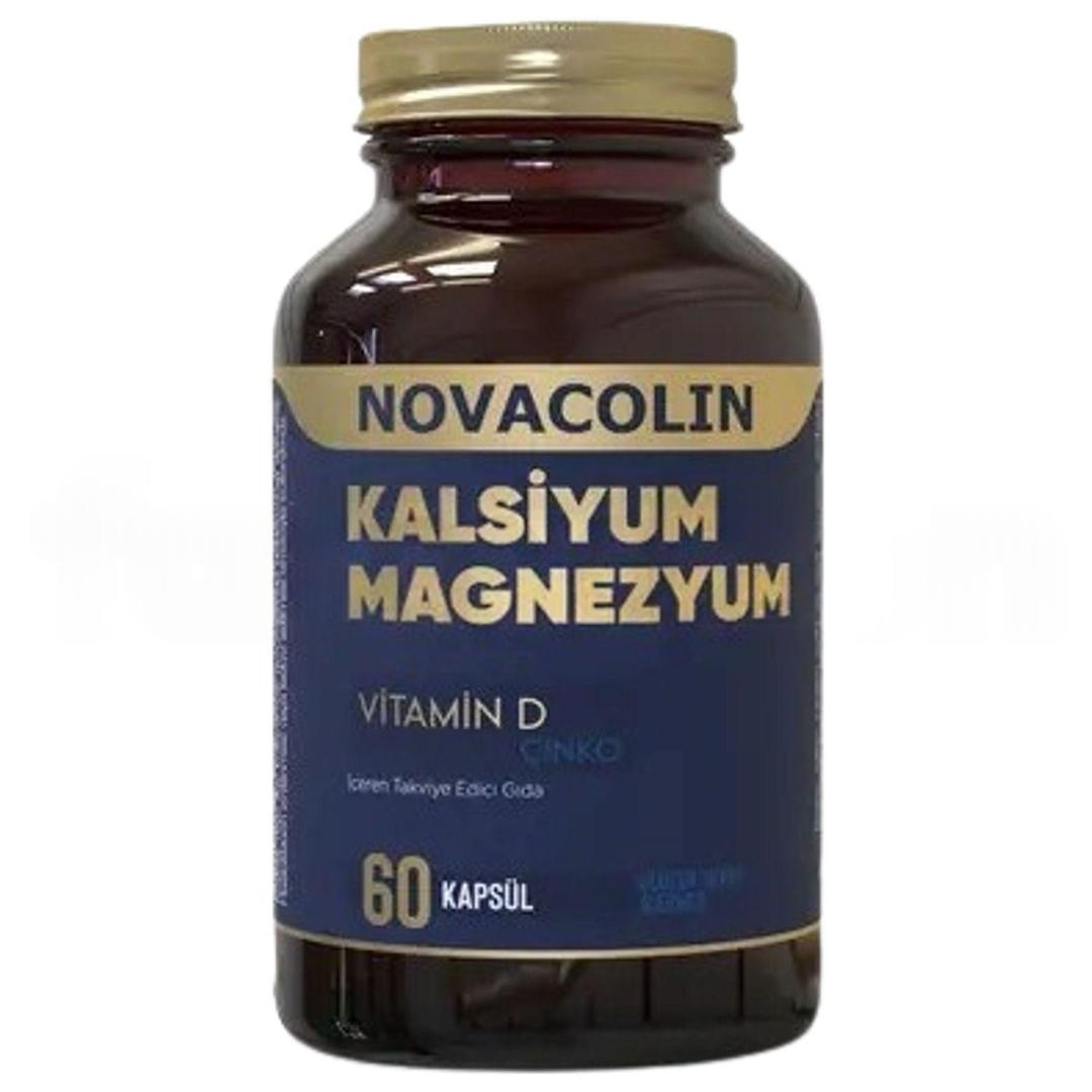 Novacolin Kalsiyum Magnezyum Vitamin D Çinko 60 Kapsül