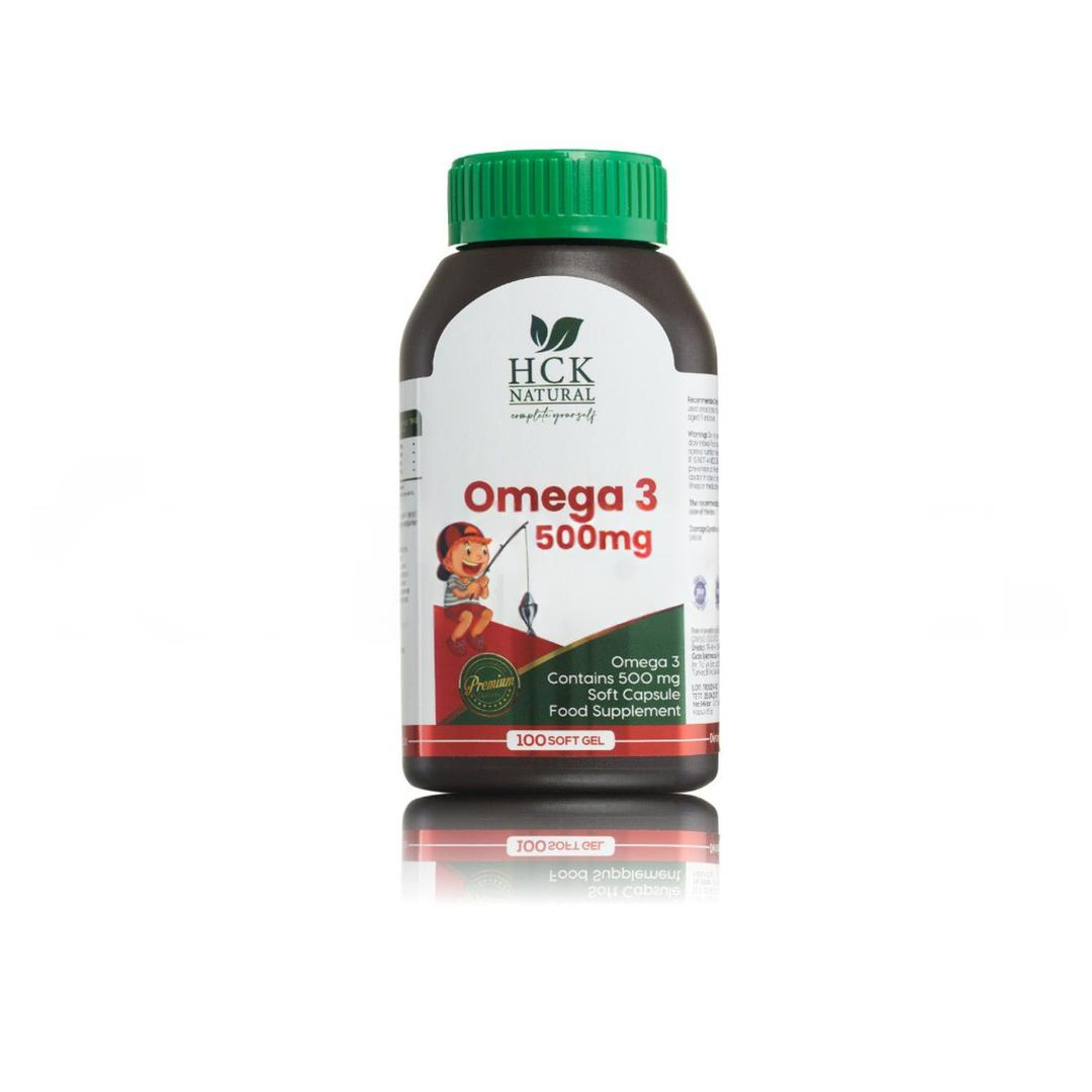 Hck Natural Çocuklara Özel Omega 3 500 mg Balık Yağı 100 Kapsül