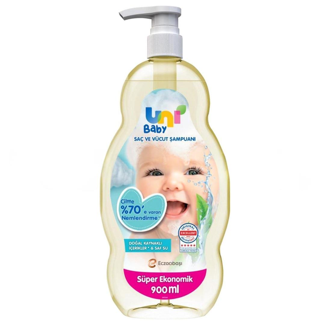 Uni Baby Pompalı Saç ve Vücut Şampuanı 900 ml