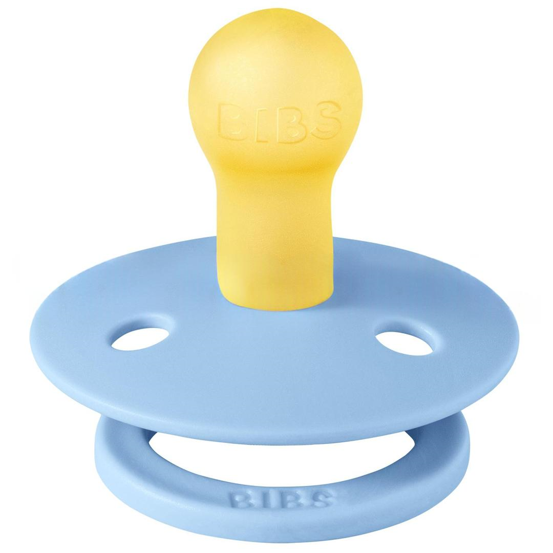 Bibs Colour Kauçuk 0-6 Ay Emzik - Sky Blue