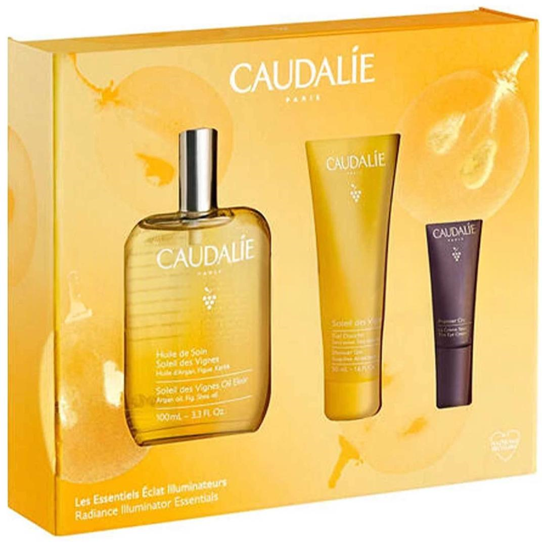 Caudalie Huile De Soin Vignes Oil 100 ml + Des Vignes Flower Duş Jeli 30 ml + Premier Cru 15 ml