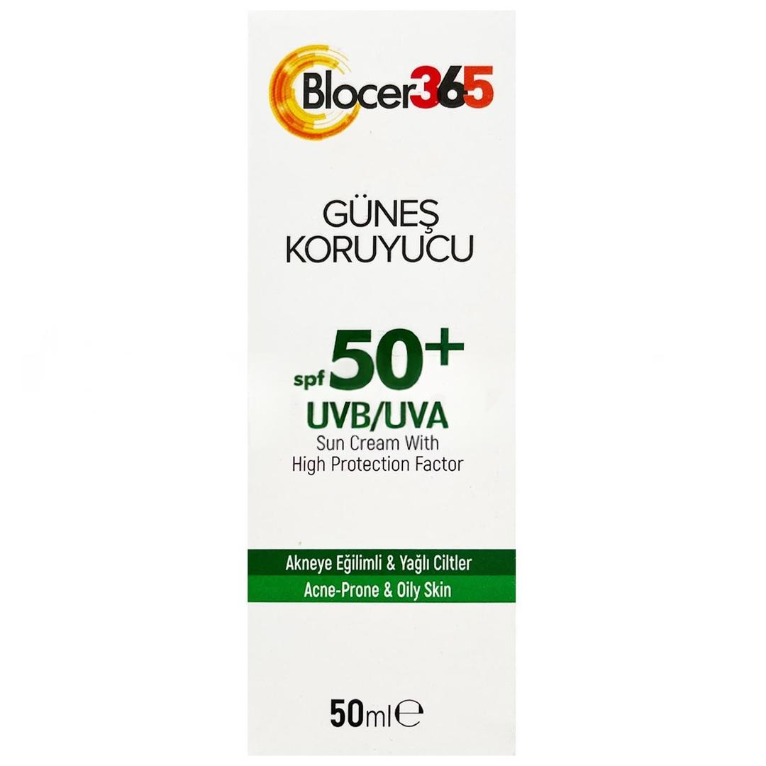 Blocer365 Akneye Eğilimli Ciltler İçin Güneş Kremi SPF50+ 50 ml
