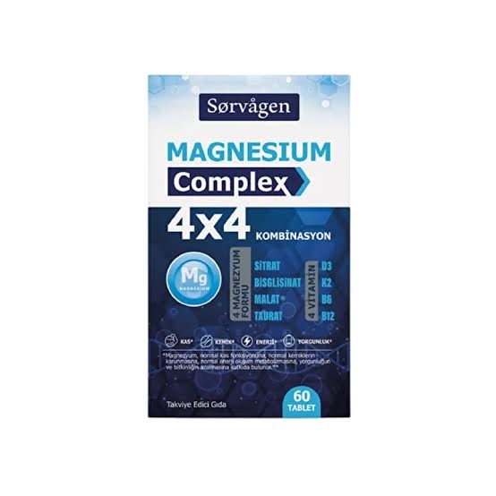 SORVAGEN MAGNEZYUM COMPLEX 60 TABLET 4X4 KOMBİNASYON