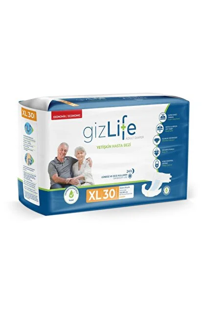Gizlife Hasta Bezi Belbantlı xLarge 30'lu