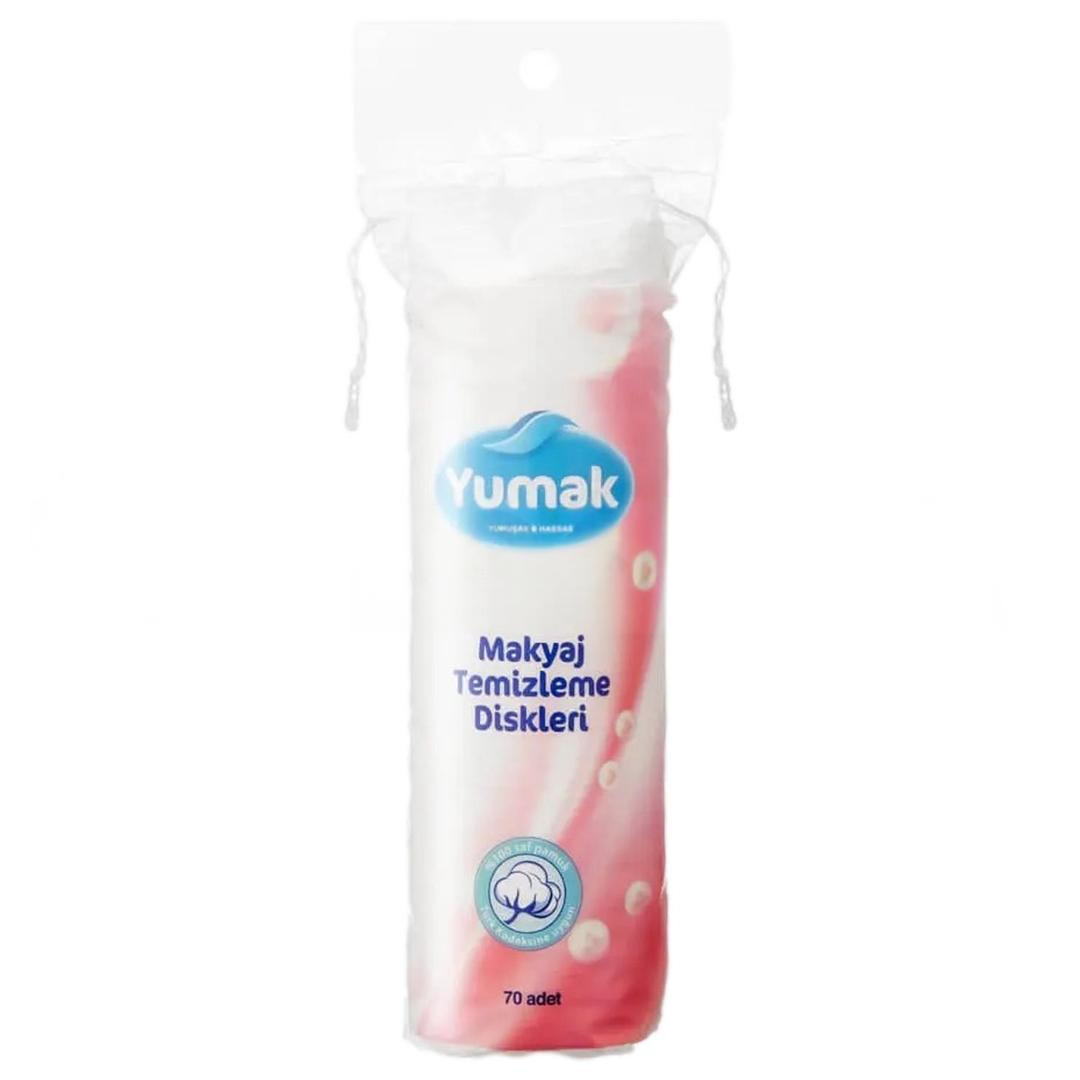 Yumak Makyaj Temizleme Pamuğu Disk 70 Adet