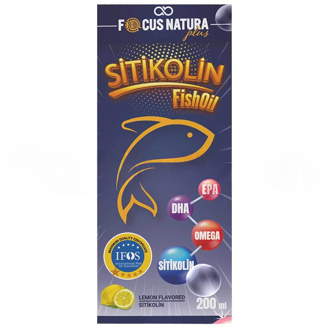 Focus Natura Plus Sitikolin Balık Yağı 200 ml