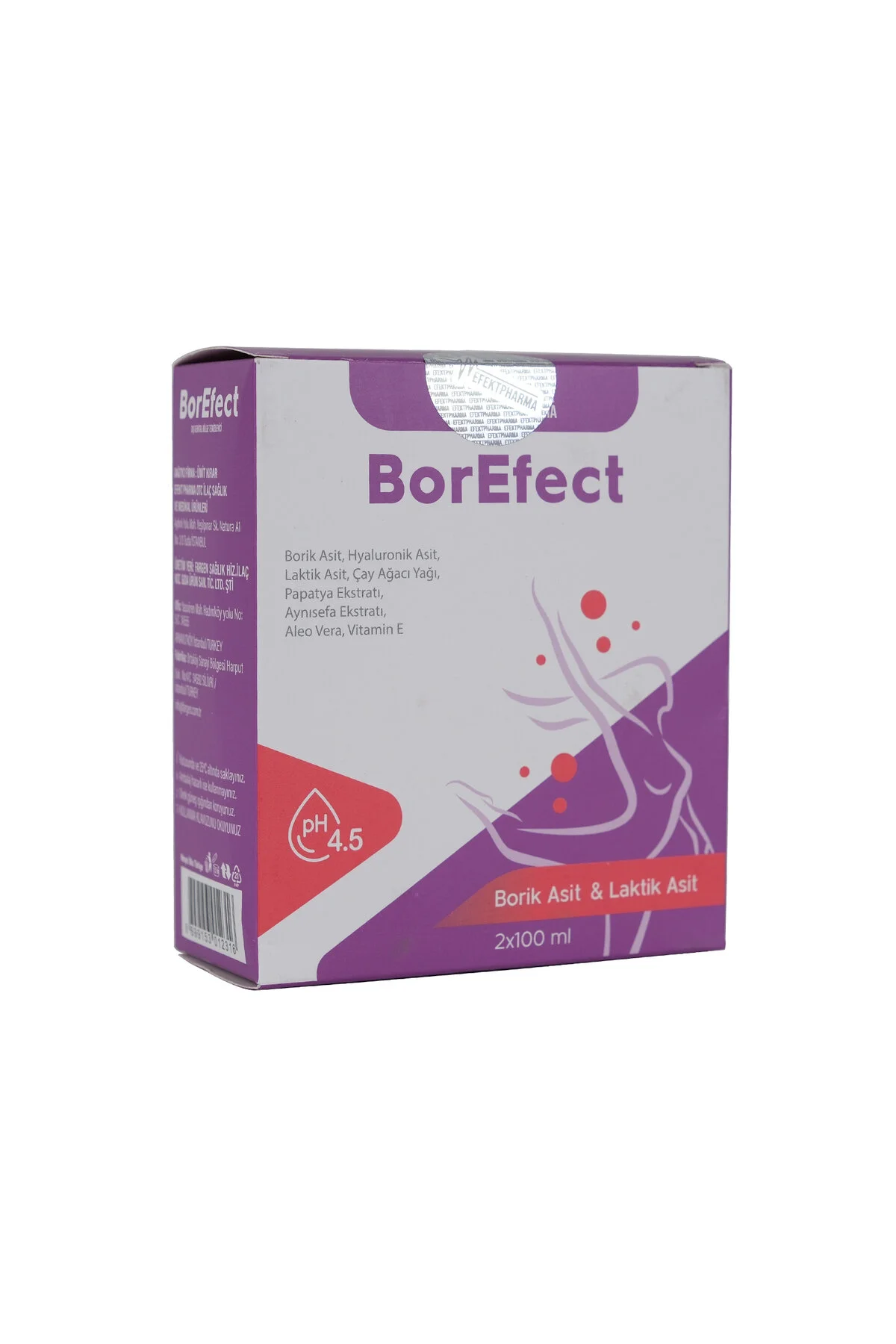 BOREFECT GENITAL BOLGE TEMIZLEYICI 2X100 ML