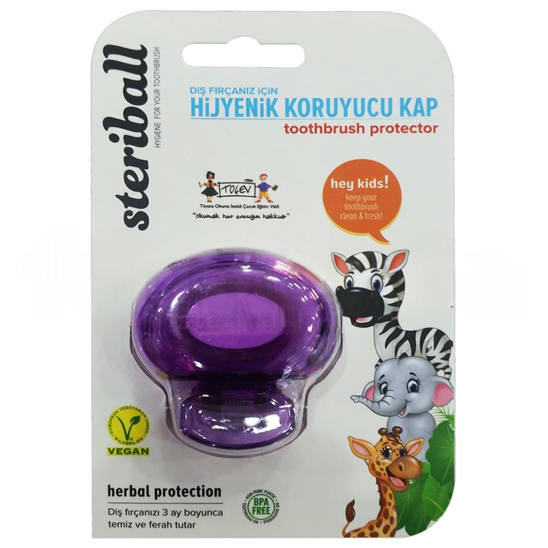 Steriball Diş Fırçası Koruma Kabı - Zebra